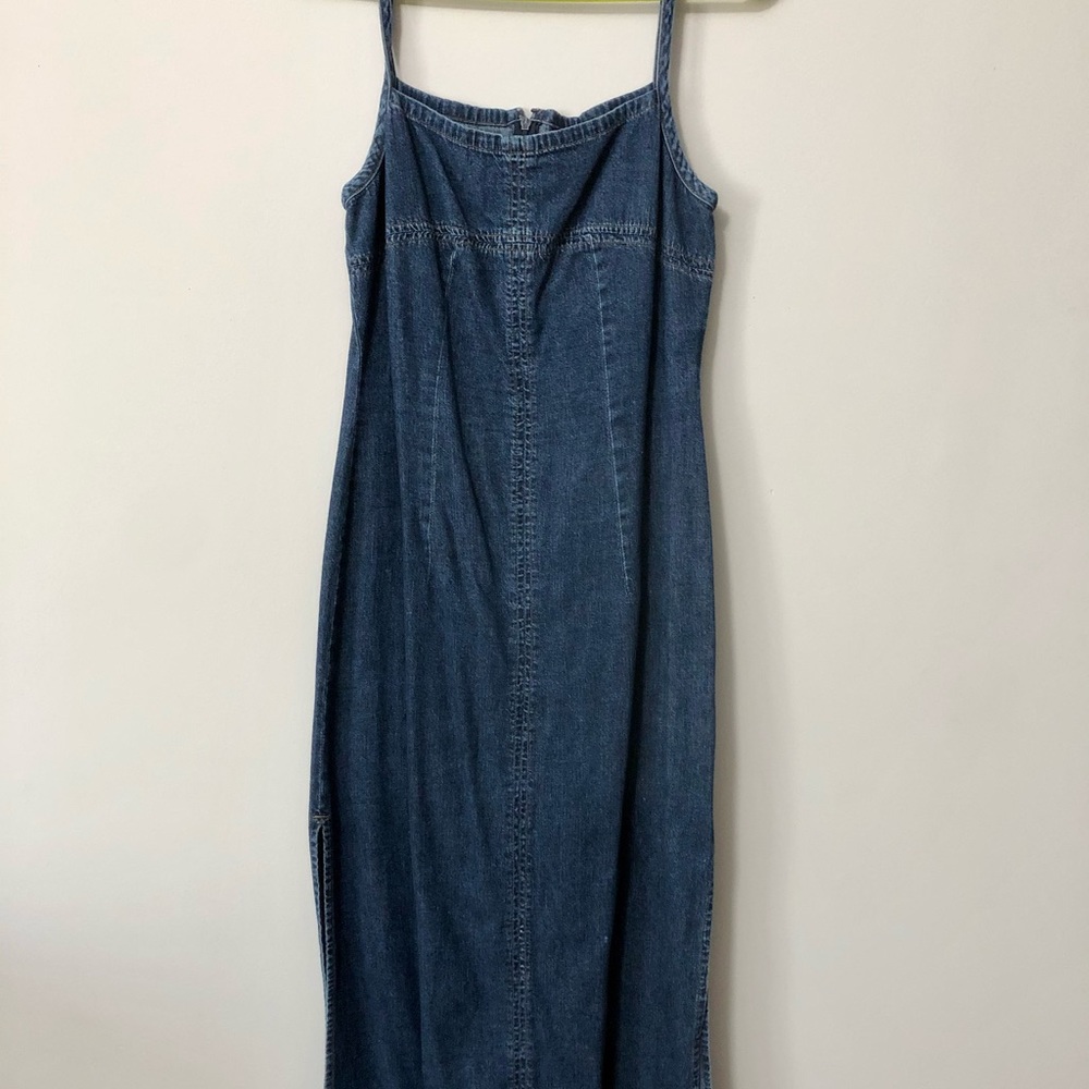 GUESS Denim Maxi Dress